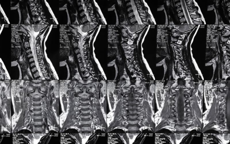 MRI of the spine and brain  